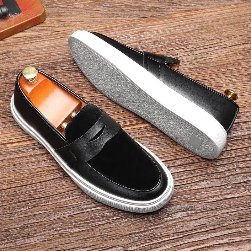 Naples Leather Loafers - Luxoria