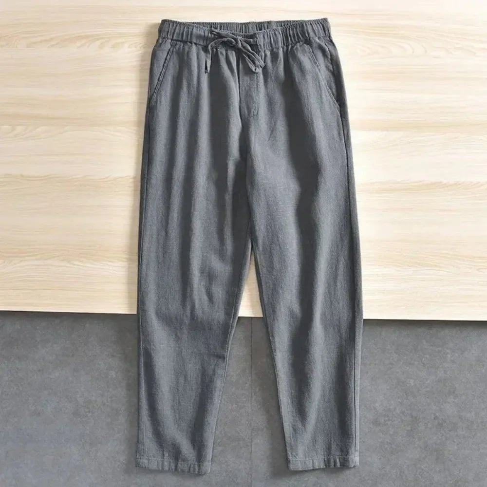 Casual Cotton Linen Pants - Luxoria