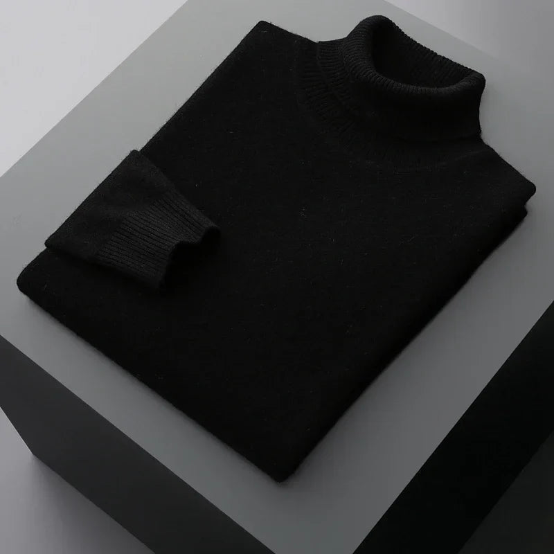 Chic Wool Thickened Turtleneck - Luxoria
