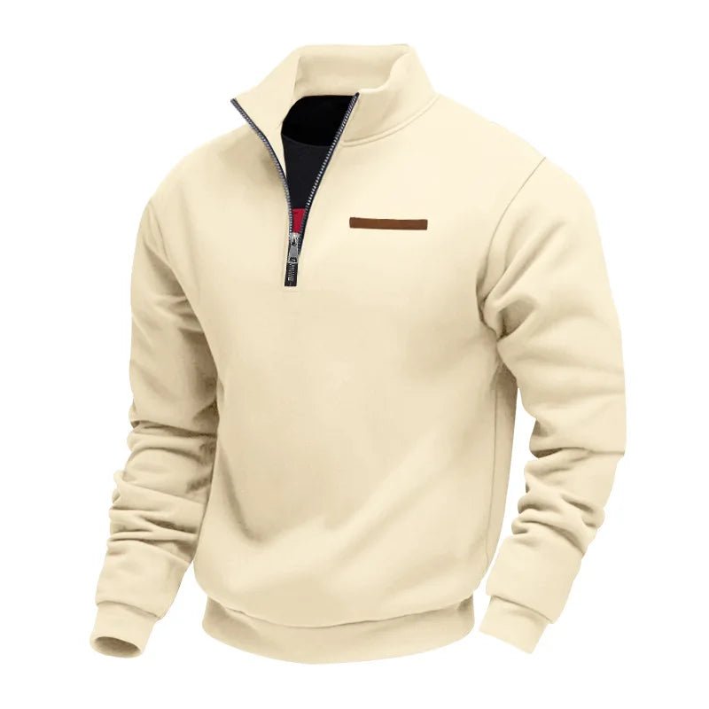 Casual Fleece Zip Sweater - Luxoria