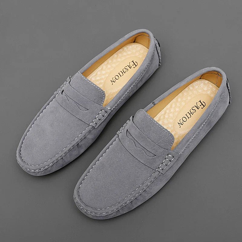 Suede Boat Loafers - Luxoria