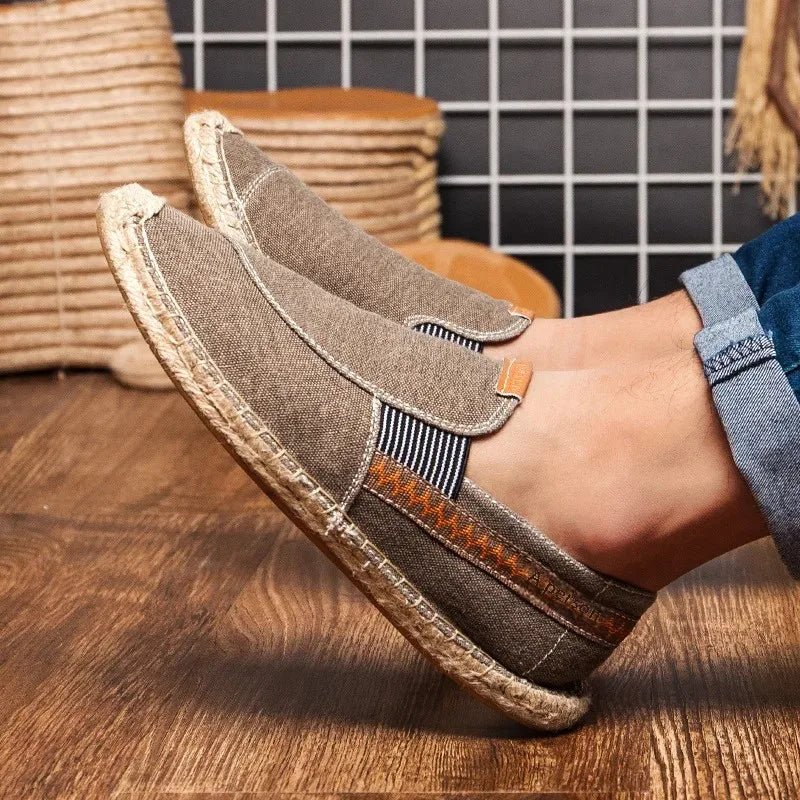 Elegant Linen Espadrilles - Luxoria