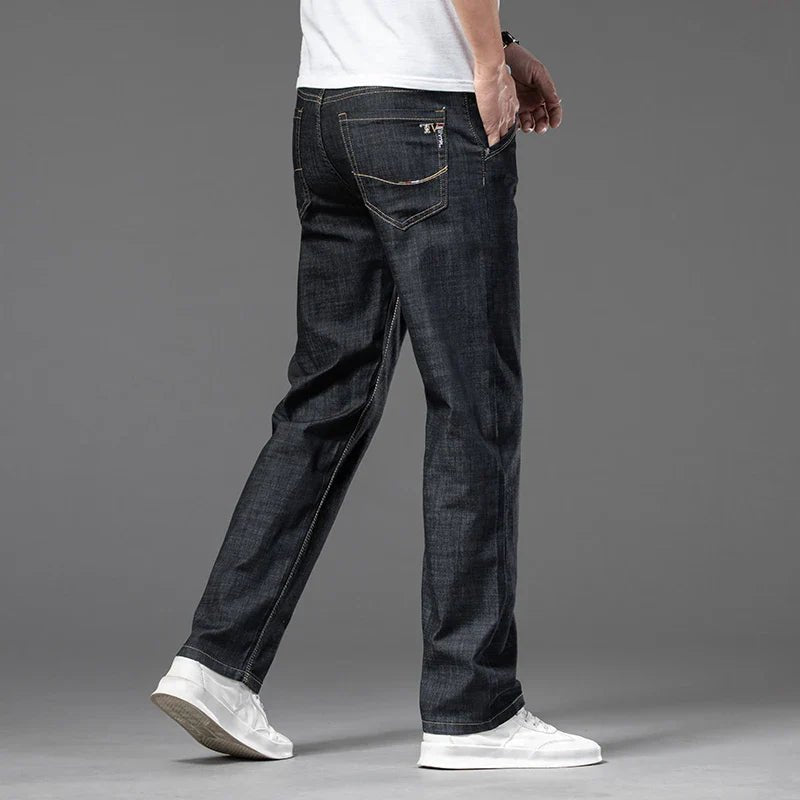 Casual Straight Denim Jeans - Luxoria