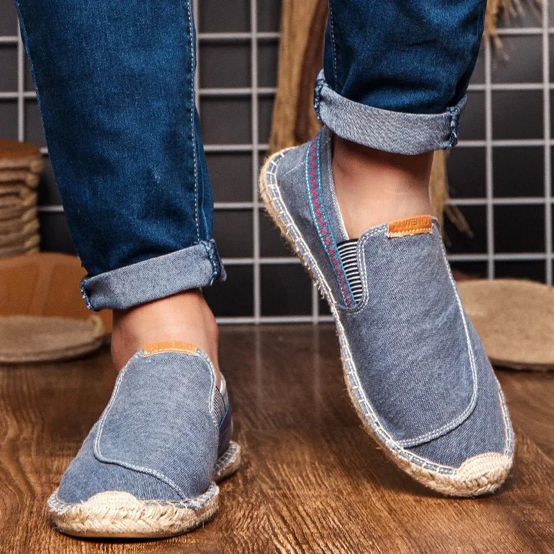 Elegant Linen Espadrilles - Luxoria