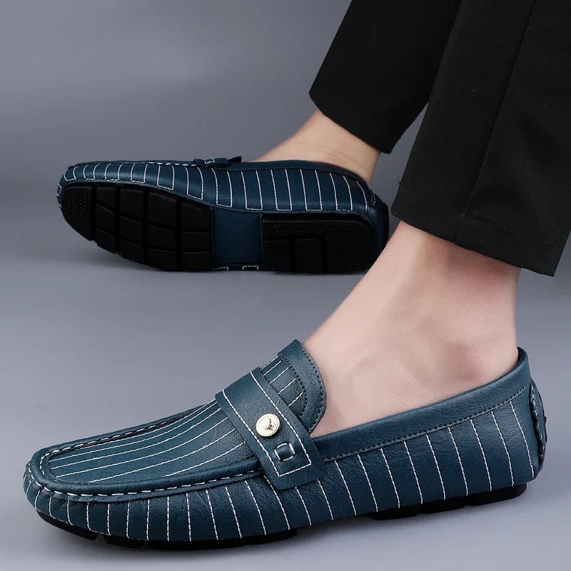 Chic Leather Loafers - Luxoria