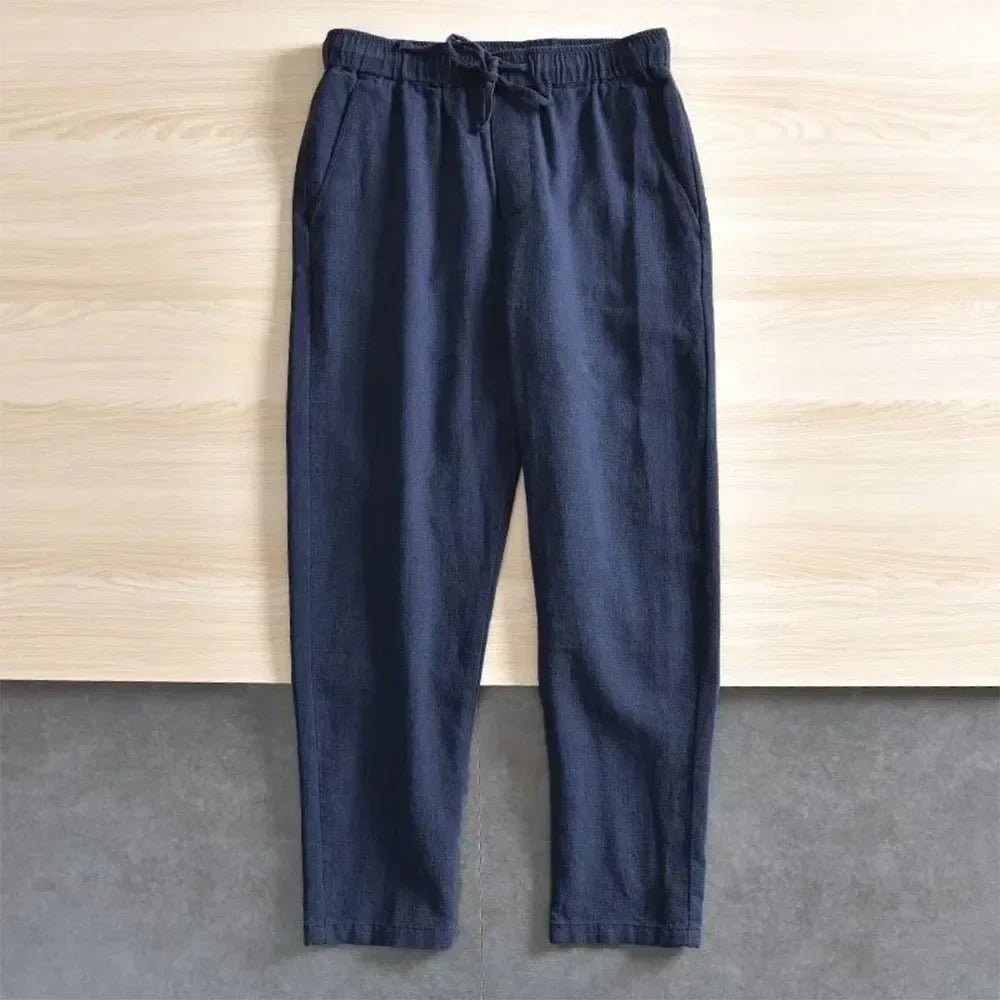 Casual Cotton Linen Pants - Luxoria