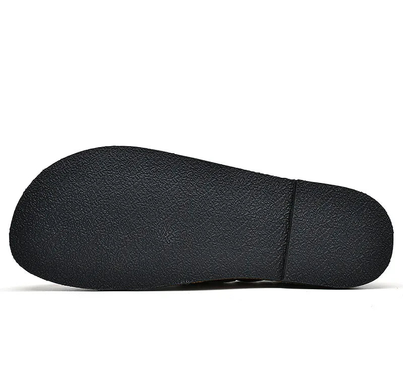 Buckled Leather Loafers - Luxoria