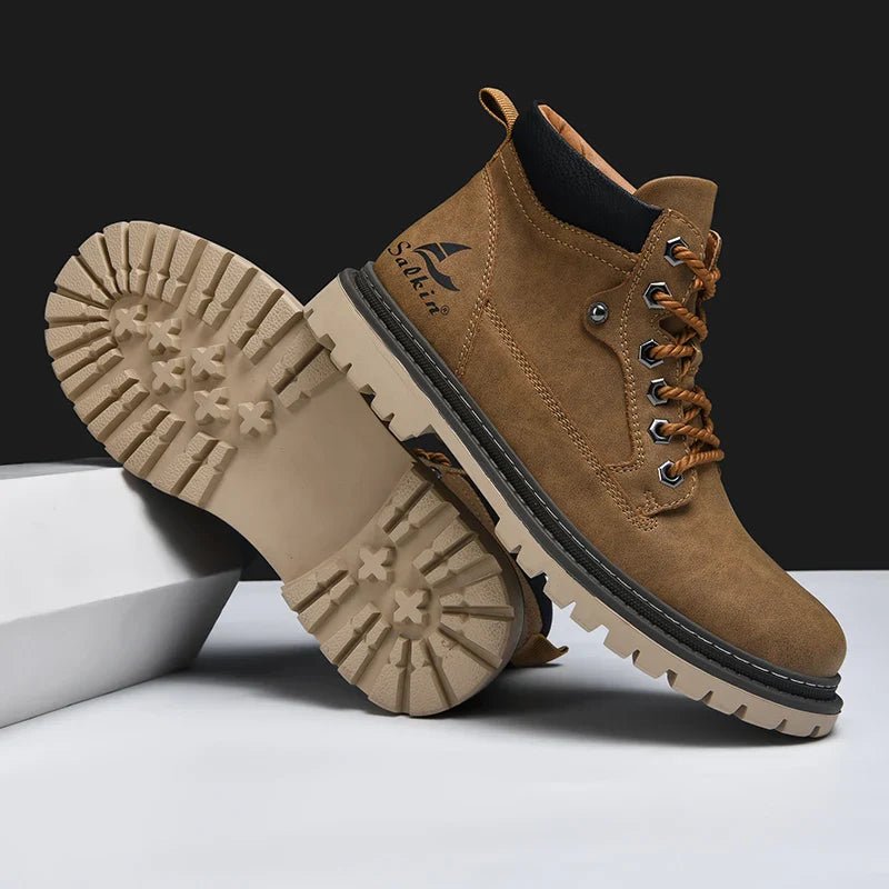 Elegant Leather Boots - Luxoria