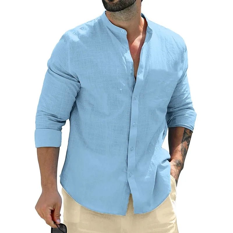 Linen Men's Shirt - Luxoria