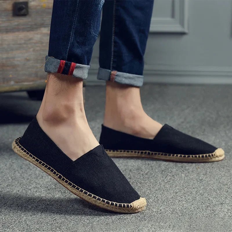 Elegant Canvas Espadrilles - Luxoria