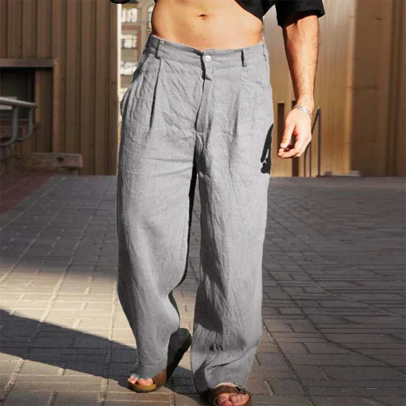 Casual Linen Pants - Luxoria