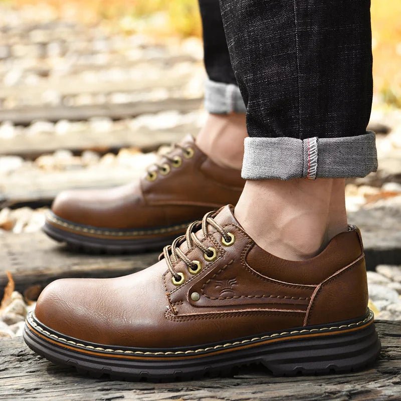 British Style Leather Oxford Shoes - Luxoria