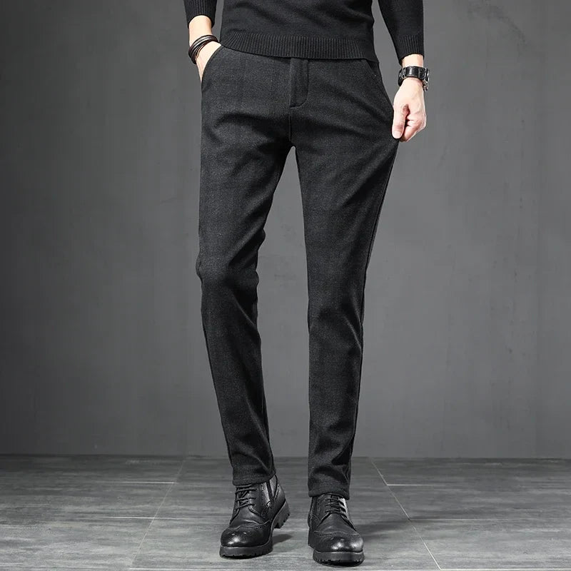 Plaid Casual Pants - Luxoria