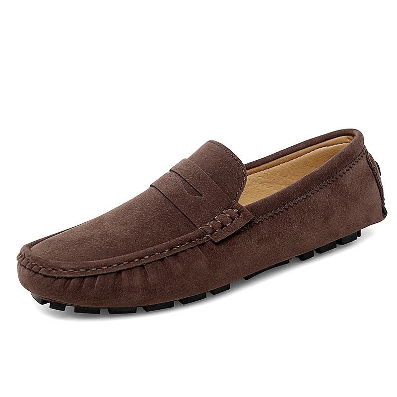 Suede Boat Loafers - Luxoria