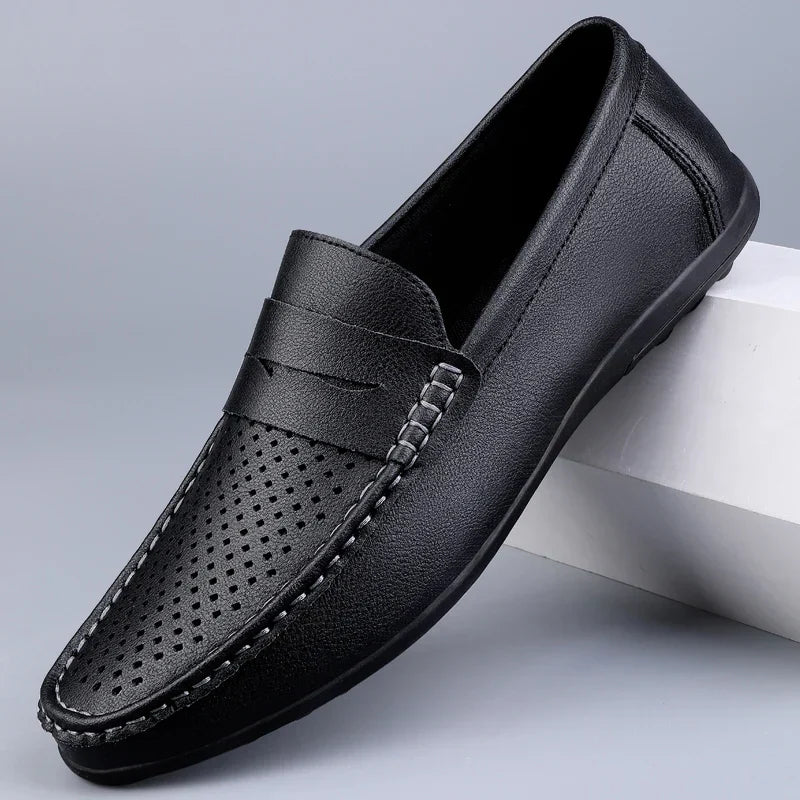 Classic Italian Leather Loafers - Luxoria