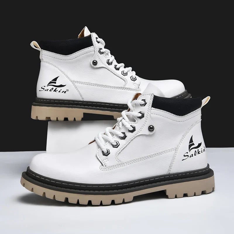 Elegant Leather Boots - Luxoria