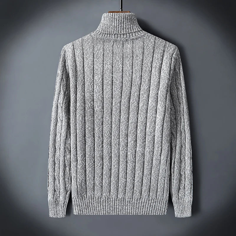 Chic Wool Turtleneck Sweater - Luxoria
