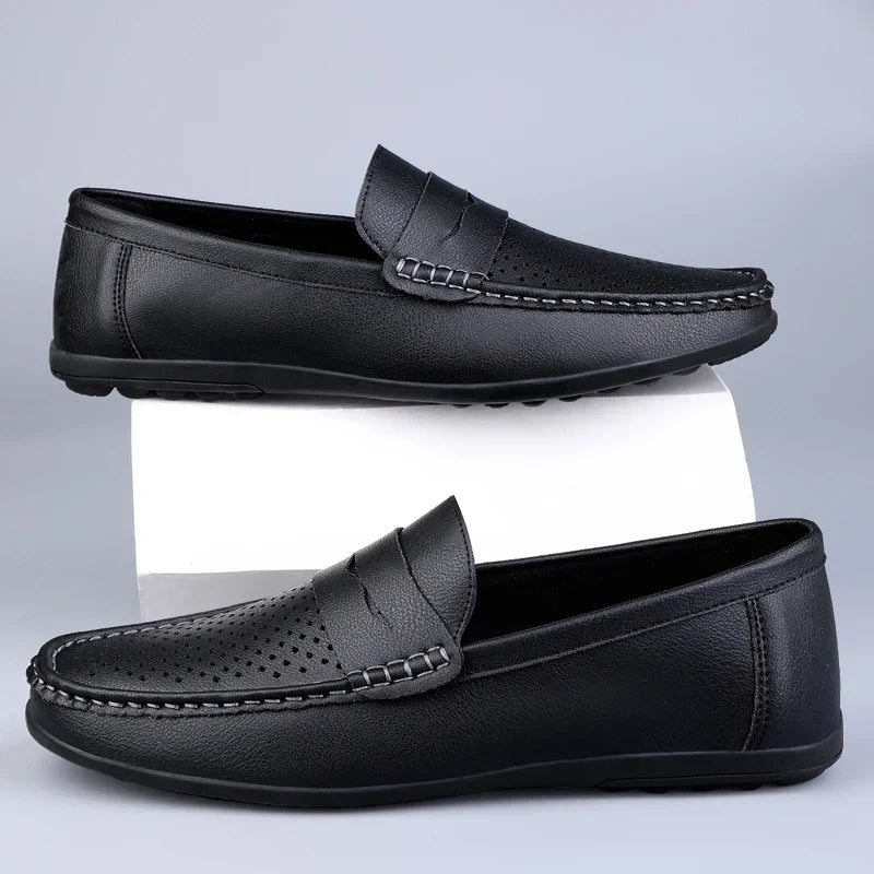 Classic Italian Leather Loafers - Luxoria