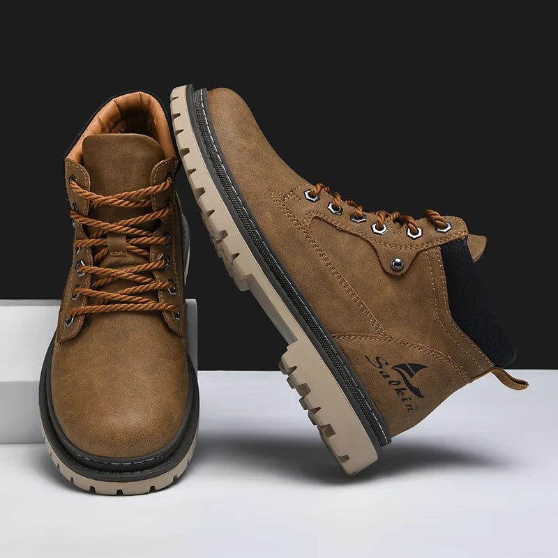 Elegant Leather Boots - Luxoria