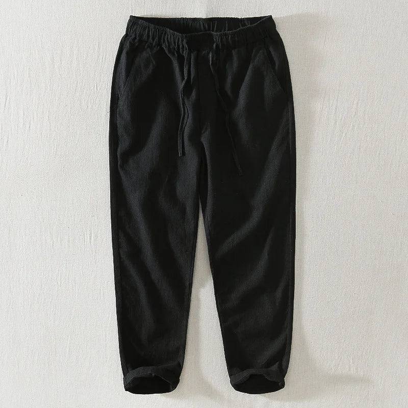 Casual Linen Men's Pants - Luxoria