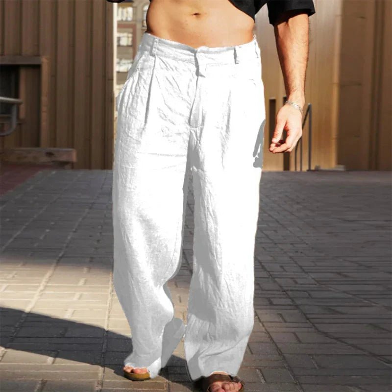 Casual Linen Pants - Luxoria