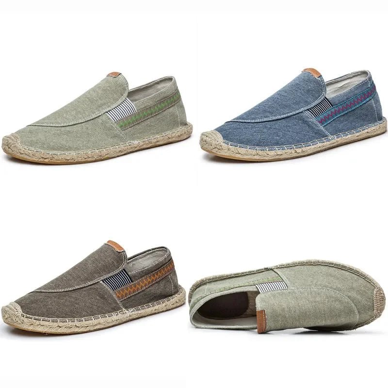 Elegant Linen Espadrilles - Luxoria