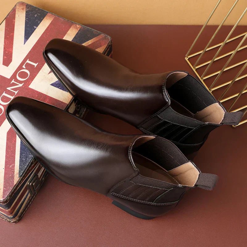 Chic Leather Boots - Luxoria