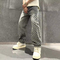 Jacquard Denim Jeans - Luxoria