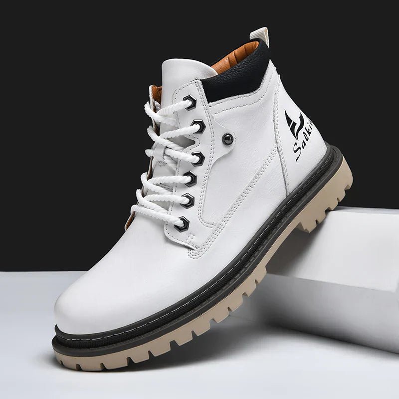 Elegant Leather Boots - Luxoria