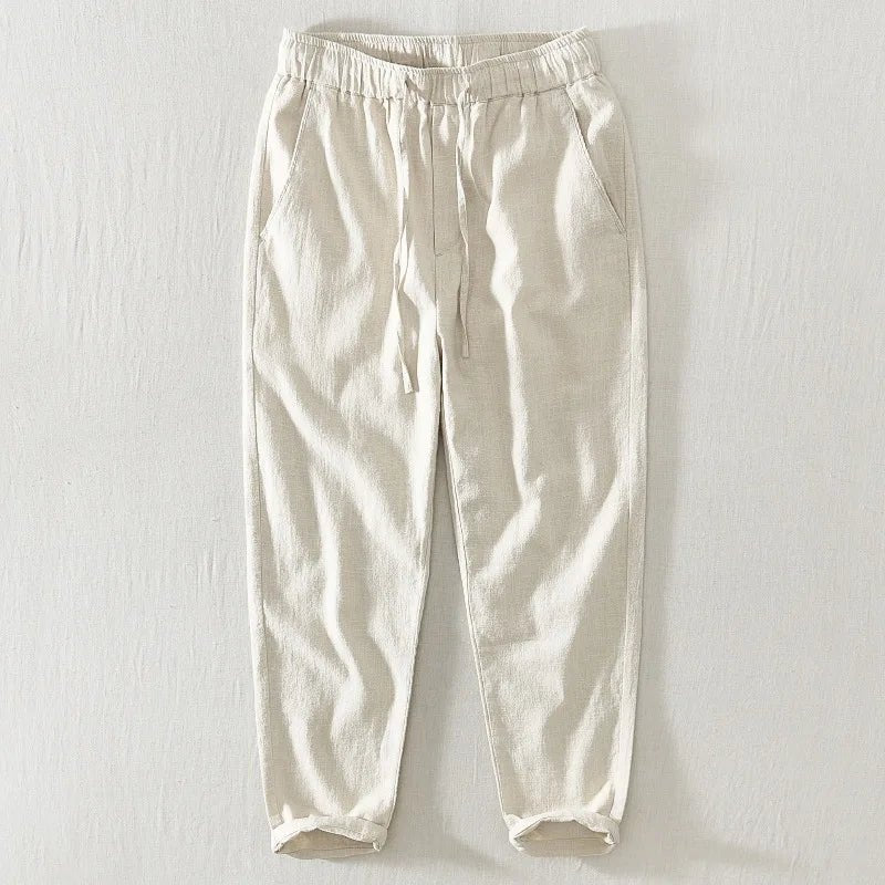 Casual Linen Men's Pants - Luxoria