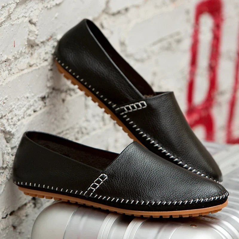 Light Leather Loafers - Luxoria
