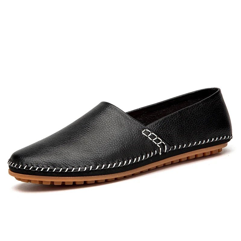 Light Leather Loafers - Luxoria
