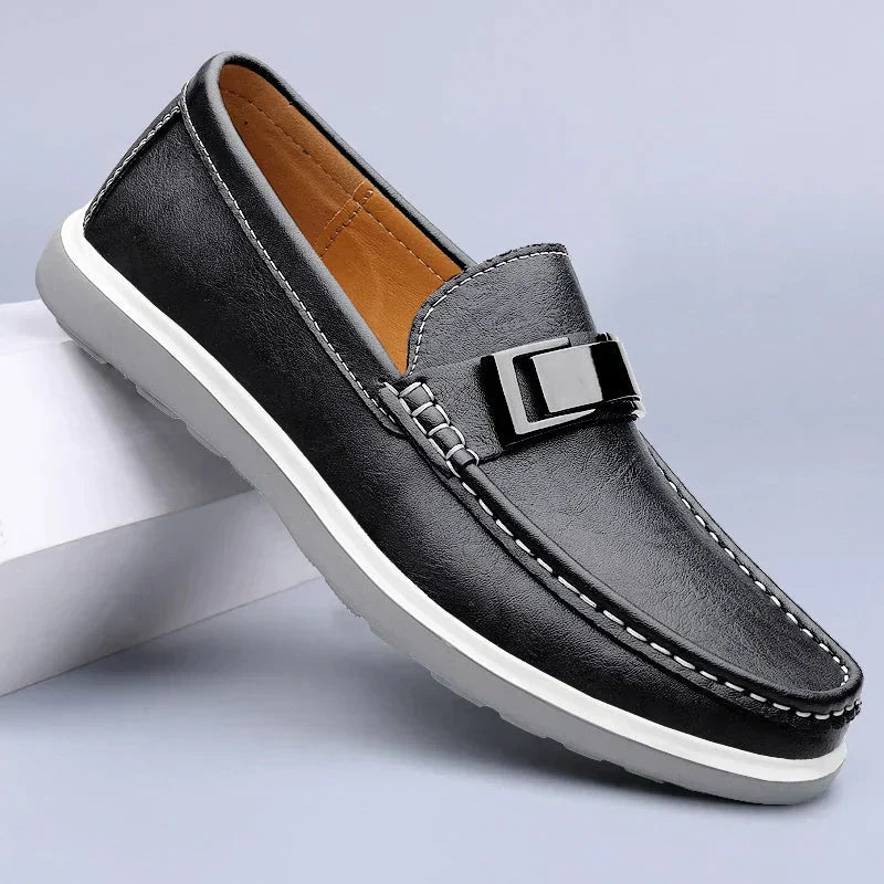 Luxury Leather Loafers - Luxoria