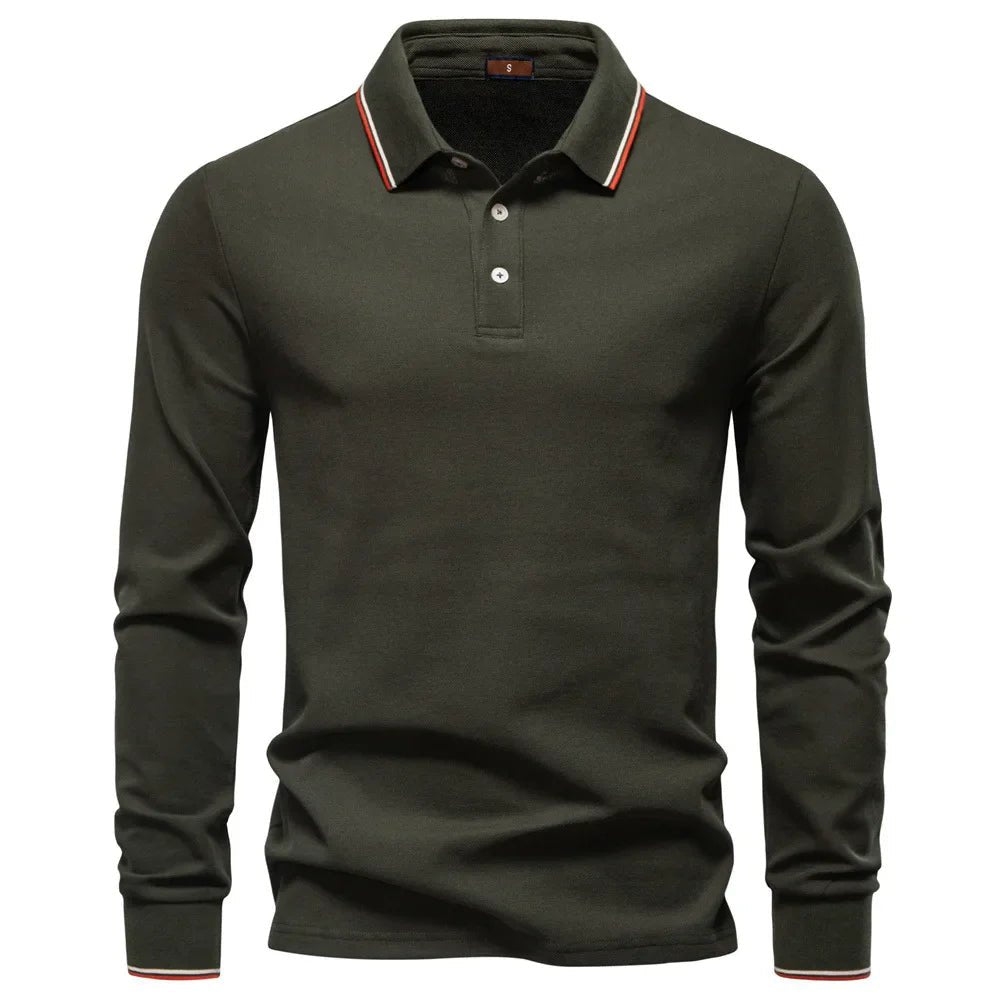 Elegant Polo Sweater - Luxoria