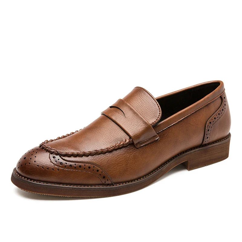 Chic Leather Loafers - Luxoria