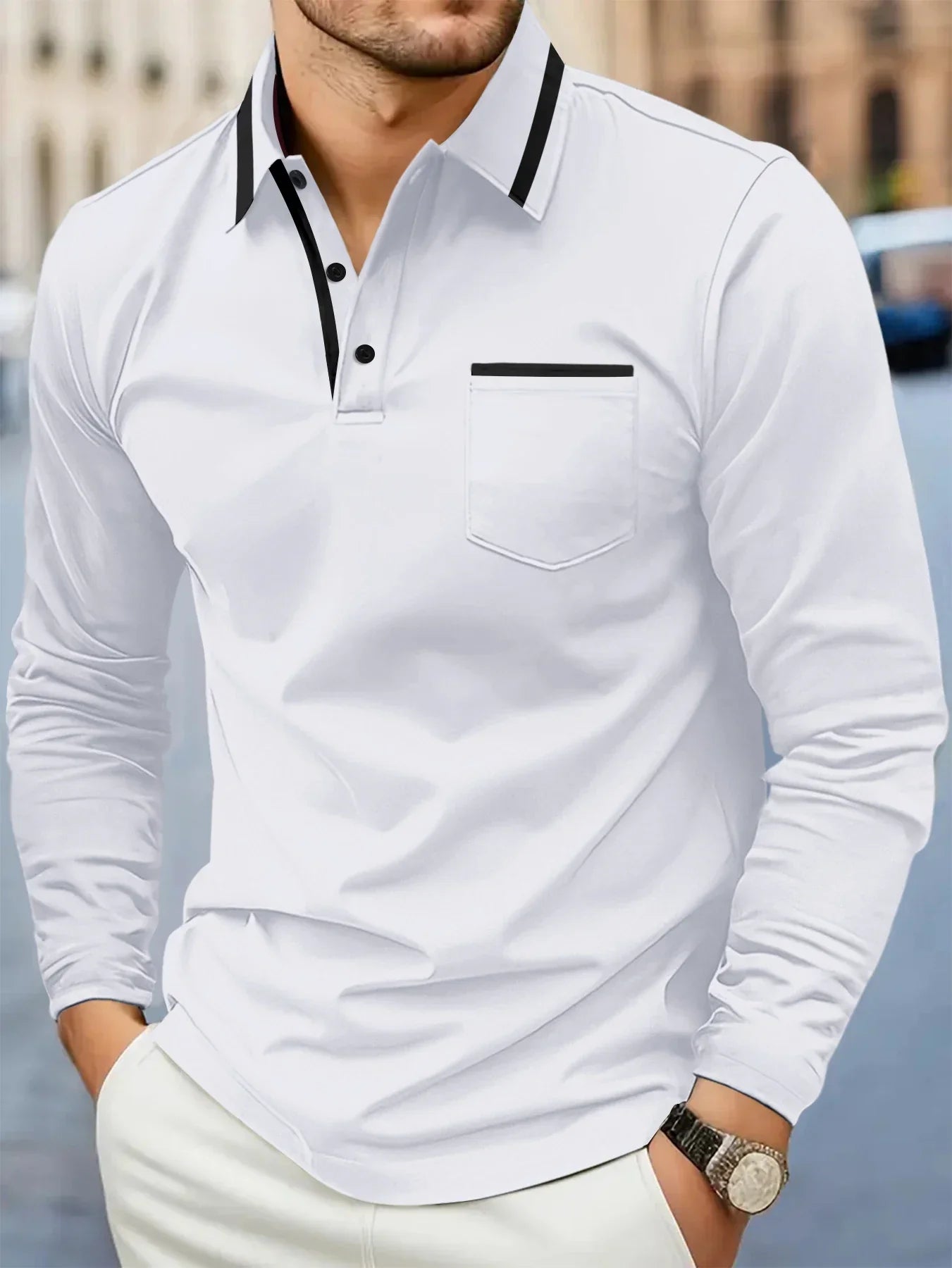 Casual Polo Sweater - Luxoria