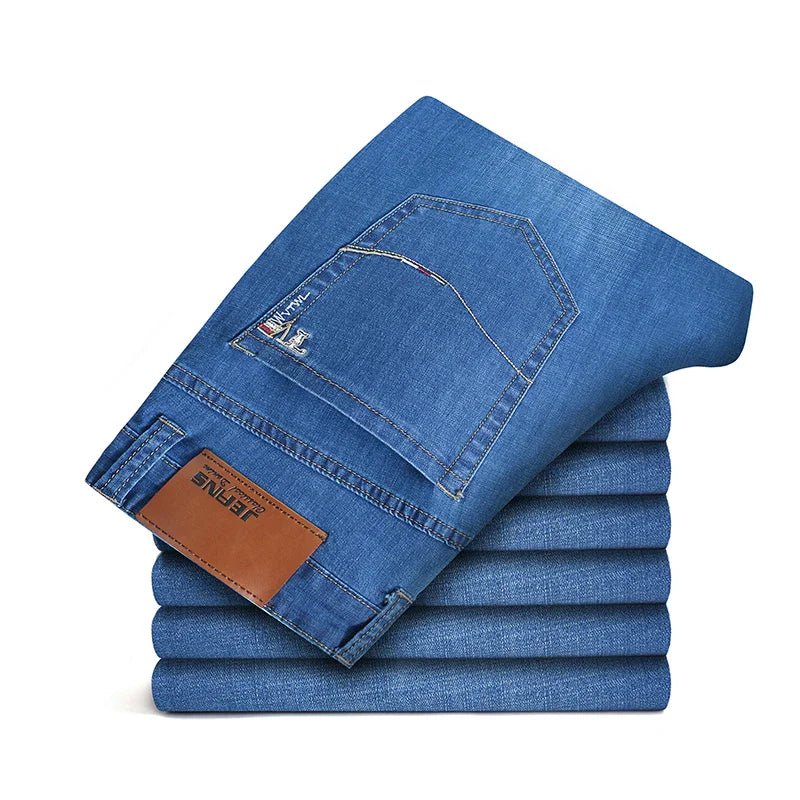 Casual Straight Denim Jeans - Luxoria