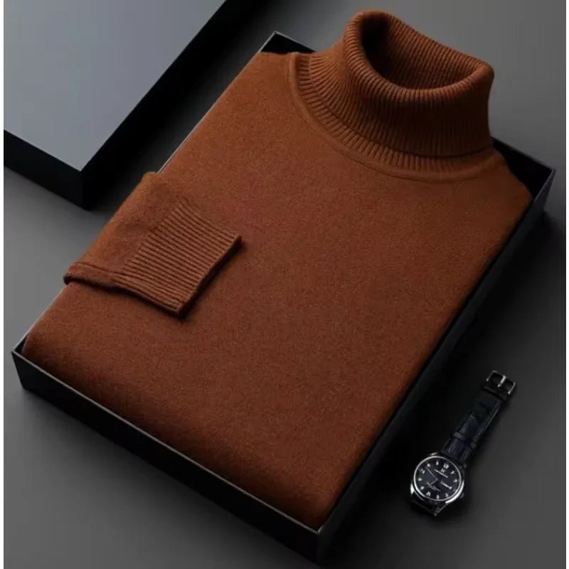 Elegant Men's Turtleneck - Luxoria