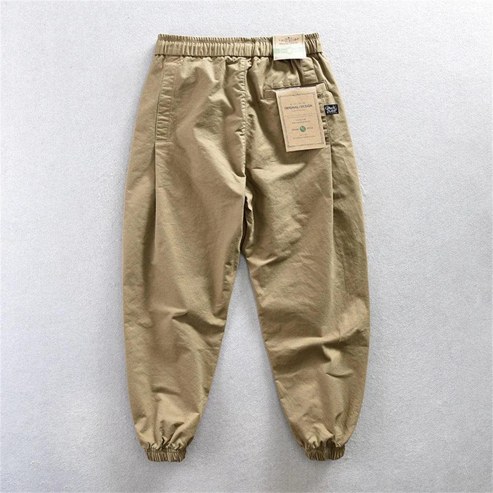 Elegant Cotton Cargo Pants - Luxoria