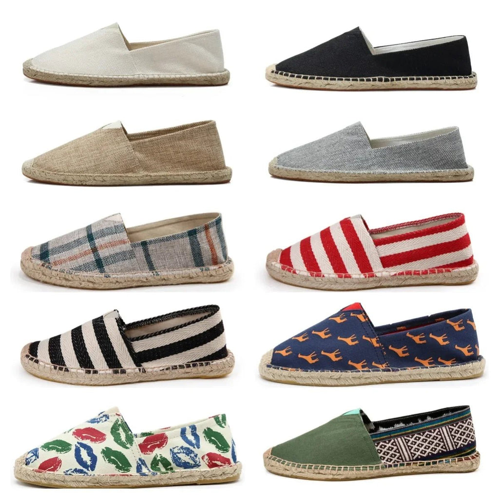 Elegant Canvas Espadrilles - Luxoria