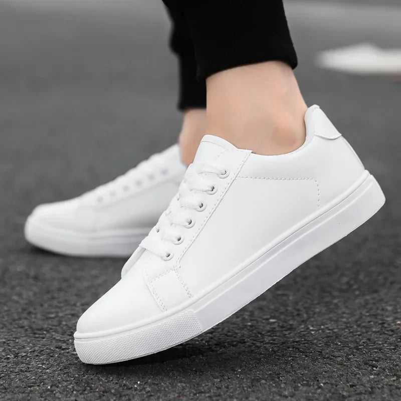 Elegant Leather Sneakers - Luxoria