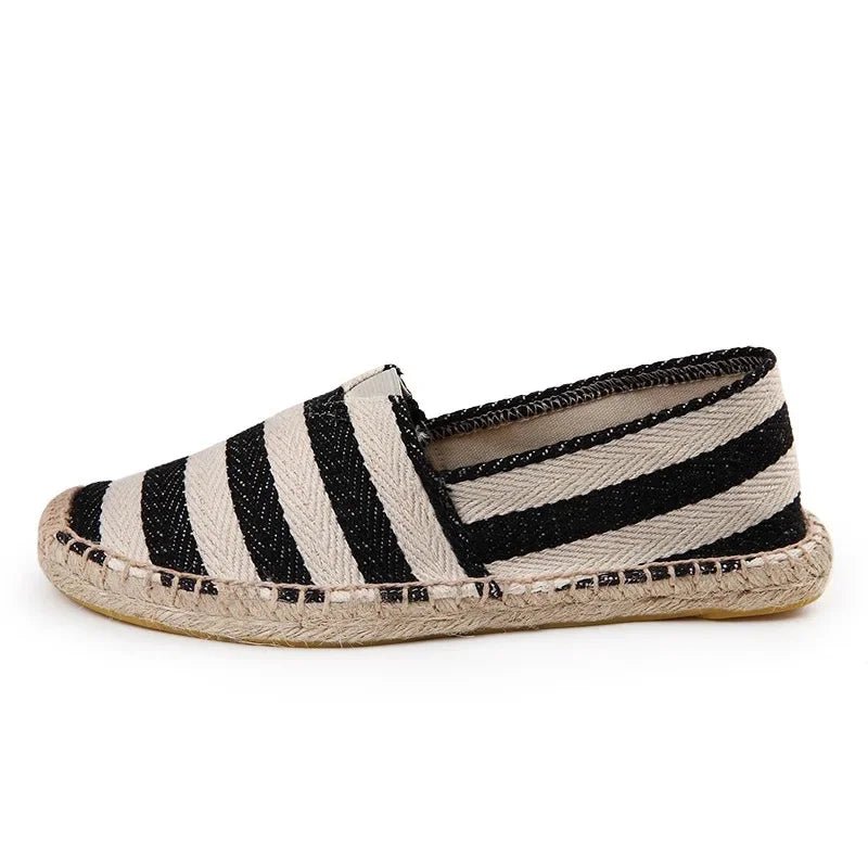 Elegant Canvas Espadrilles - Luxoria