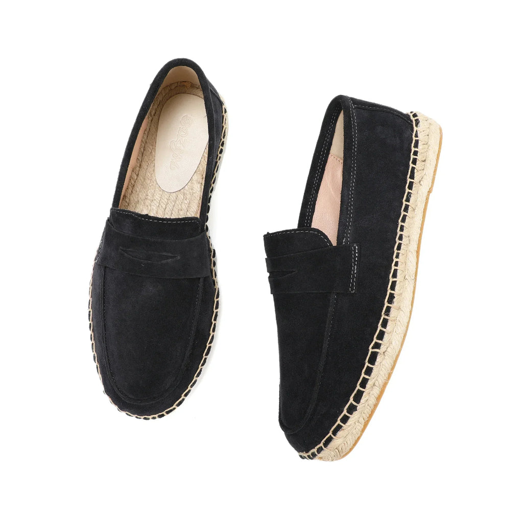 Elegant Suede Espadrilles - Luxoria
