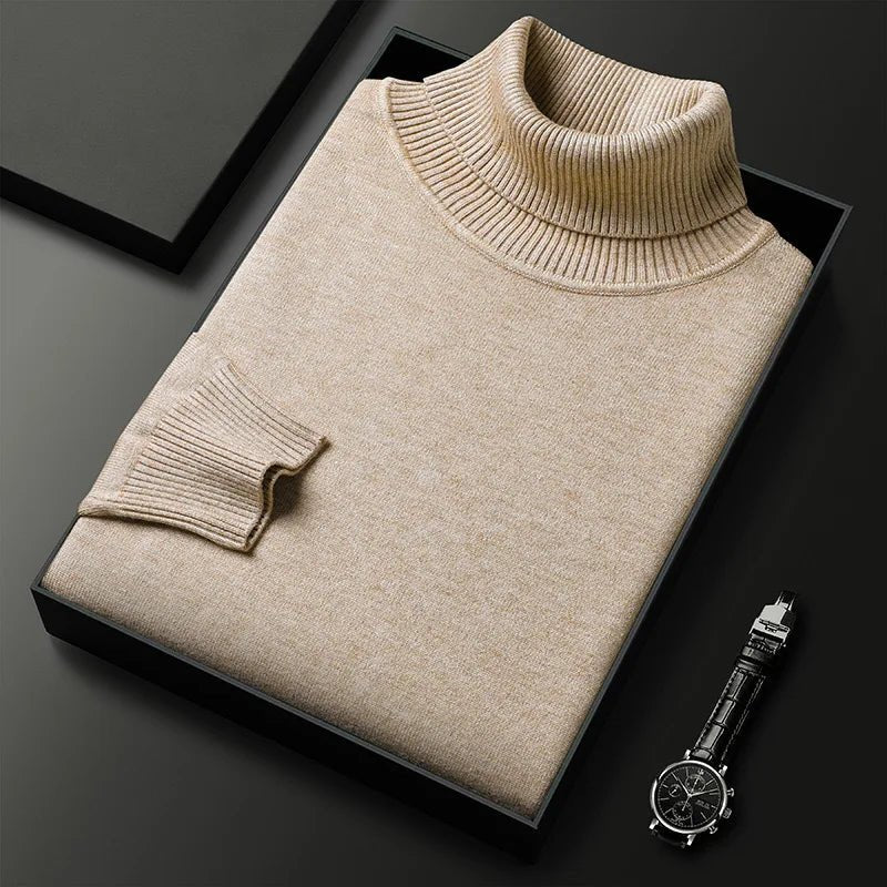 Elegant Men's Turtleneck - Luxoria