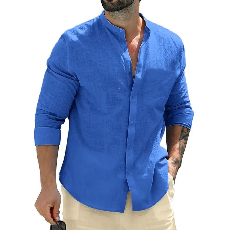 Linen Men's Shirt - Luxoria
