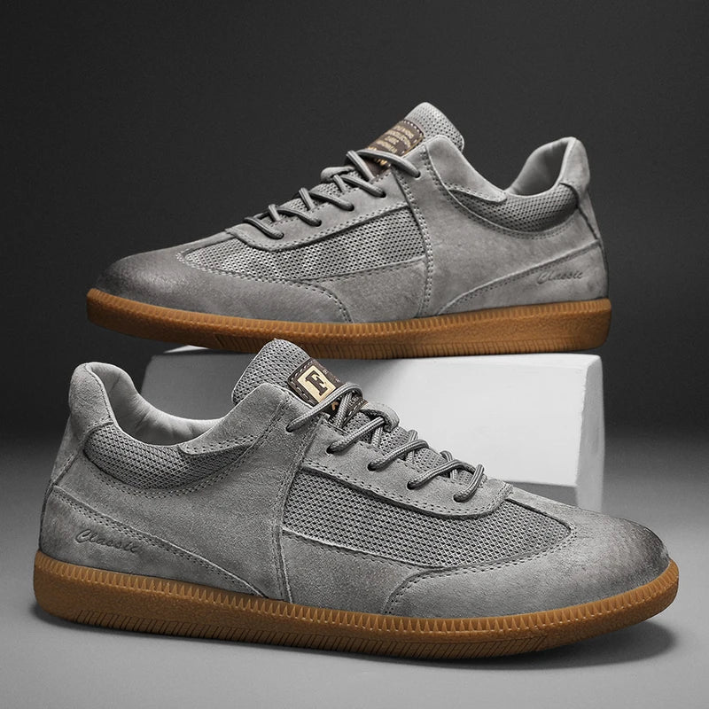 Casual Leather Sneakers - Luxoria