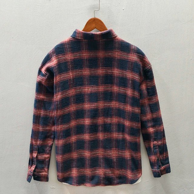Elegant Plaid Shirt - Luxoria