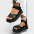 Renata™ | SANDALIAS URBANAS DE PLATAFORMA CON CORREAS AJUSTABLES Y ACABADO SUAVE - Luxoria