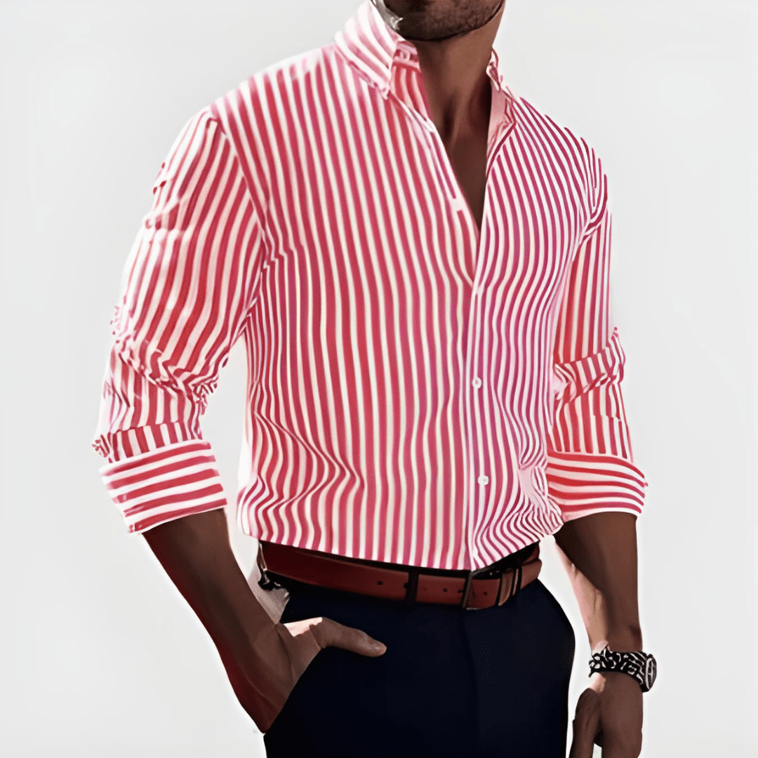 Elegant Striped Shirt - Luxoria