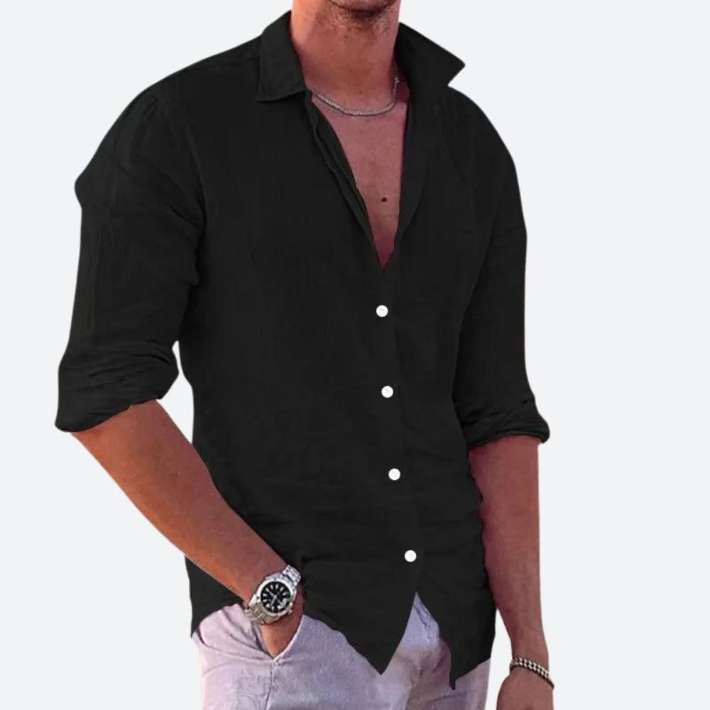 Casual Linen Shirt - Luxoria